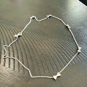 Pandora Silver Bow Necklace